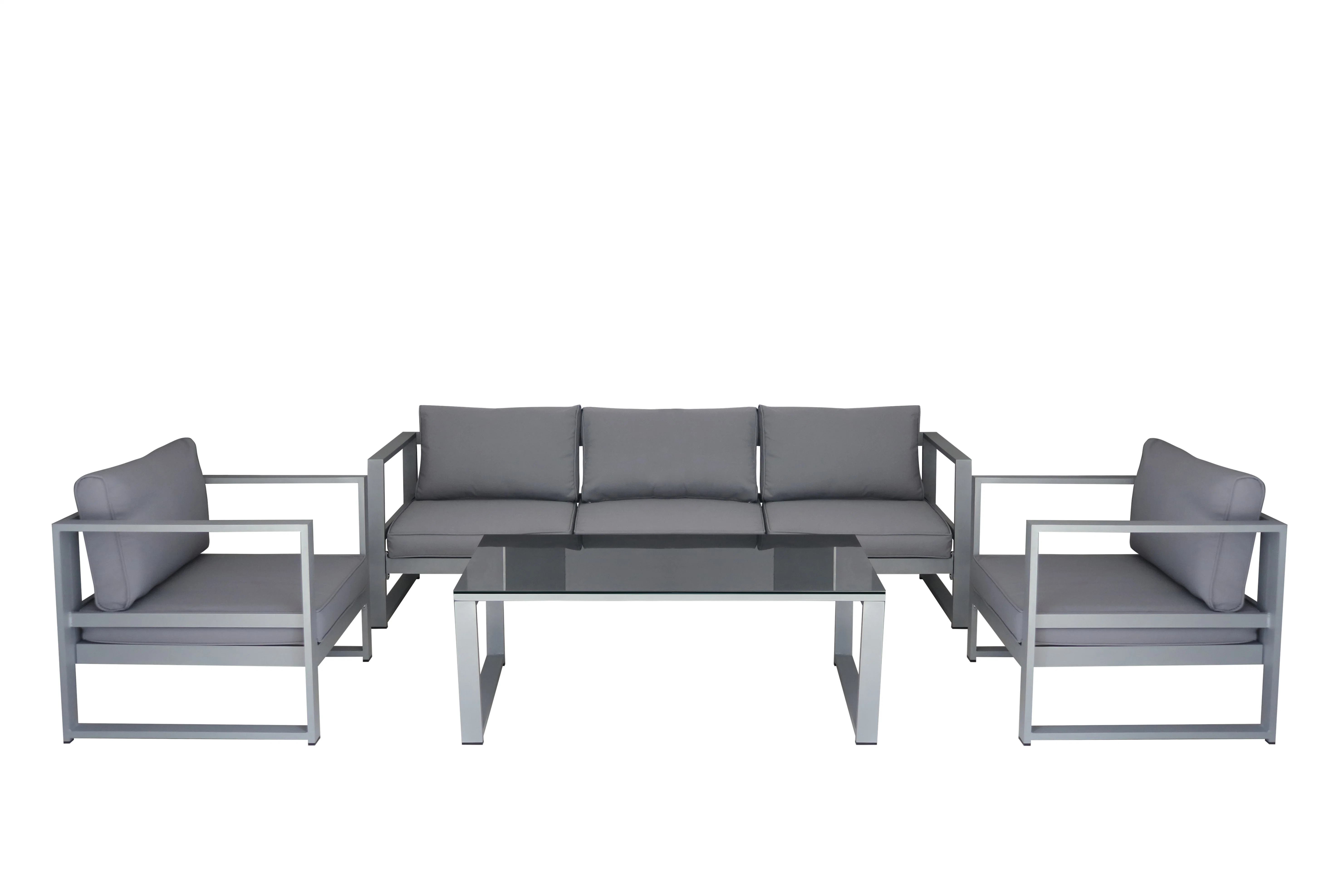 Outdoor Patio Gartenmöbel Aluminium Sofa Set für Zuhause