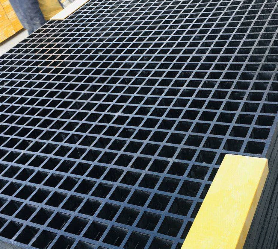 FRP Plastic Drain Cover Grating High quality/High cost performance  Fiberglass Floor Grating