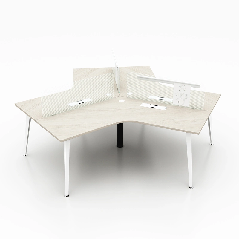 Office Furniture Manufacturer Modern Office Table 120 Degrees Staff Desk