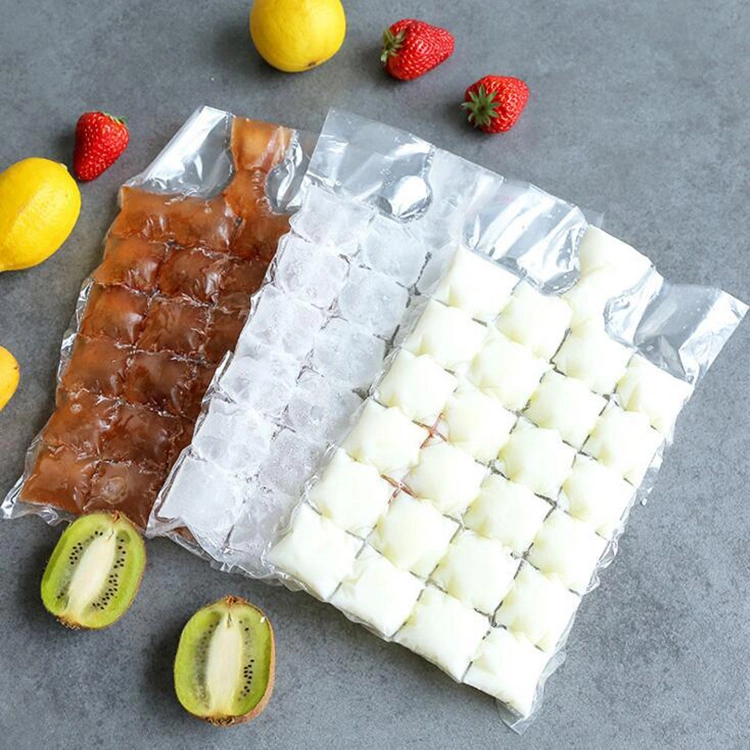 Disposable PE Material Ice Trays Self-Seal Faster Freezing Maker Ice Cube Bags