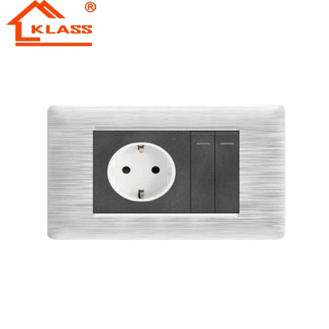 Moderno tipo Euro Sockets para Alemania 2 pines hembra