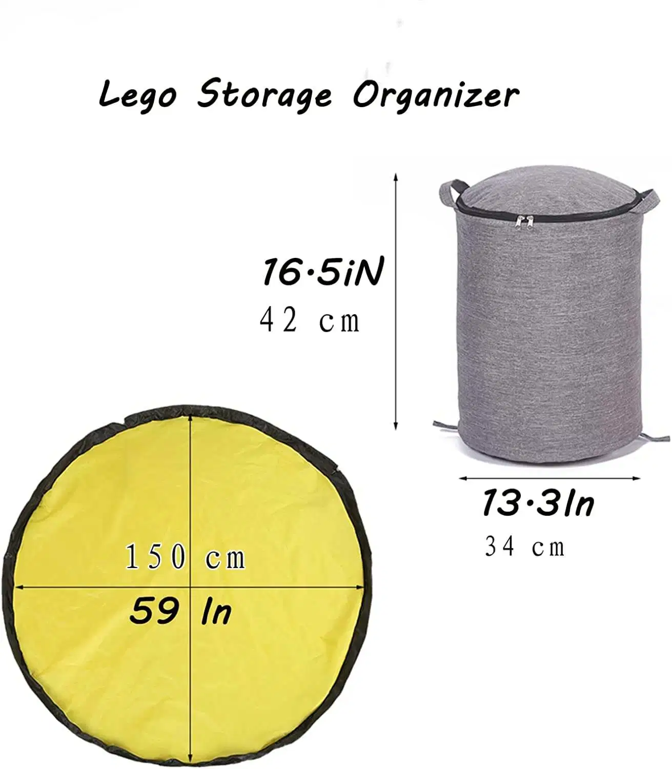 Back to School Spielzeug Lagerung Organizer und Spielmatten geeignet Für kleines Spielzeug (grau)