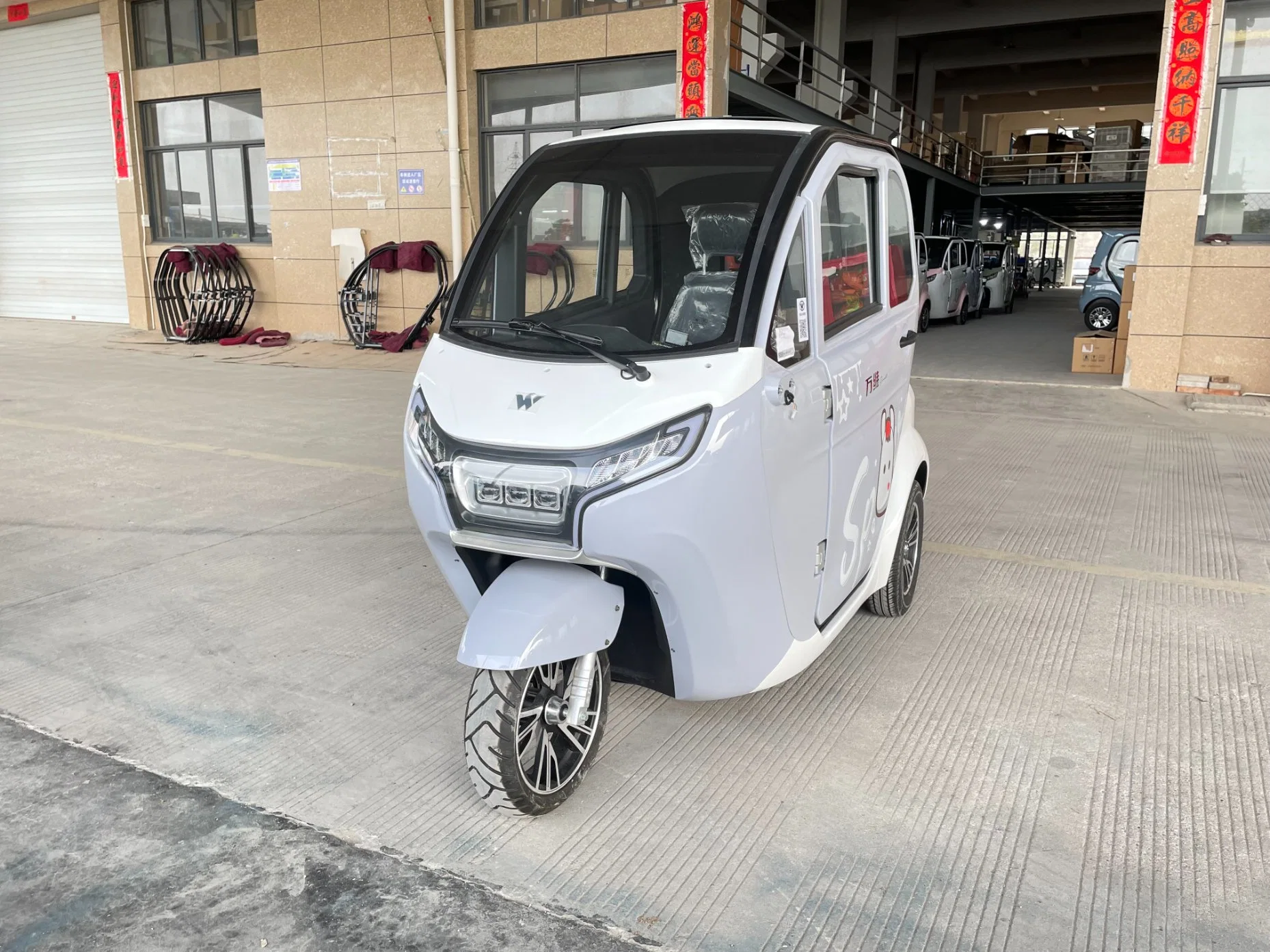 3 колеса Мотор Рода Тига E-Trike Электрический трехколесный цикл 1200 Вт Взрослый Электрические велосипедные мотоцикла Cargo