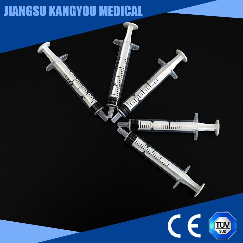 CE Approved Medical Plastic Luer Lock Slip Disposable Syringe with Needle