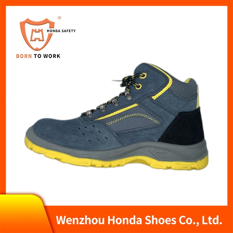 High Cut Leather Upper Steel Toe for Acid Alkali Resistance Safety Shoes