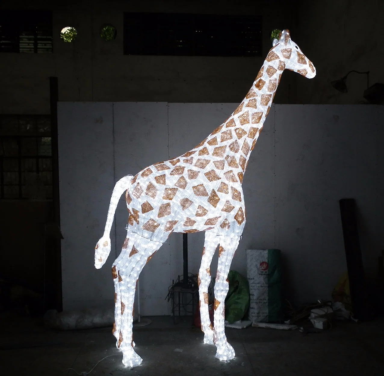 3D Outdoor Decorative LED Giraffe Animal Light
