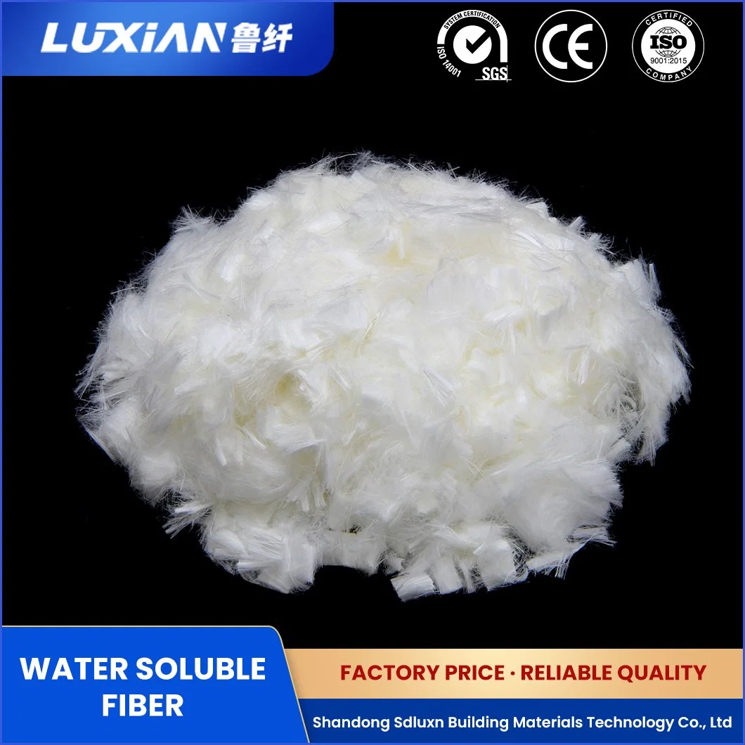 Luxn Virgin Staple Fiber Free Sample Synthetic Resin Lxar-100 Sell Polyvinyl Alcohol PVA China Dry Heat Resistance PVA Engineering Fiber Factory