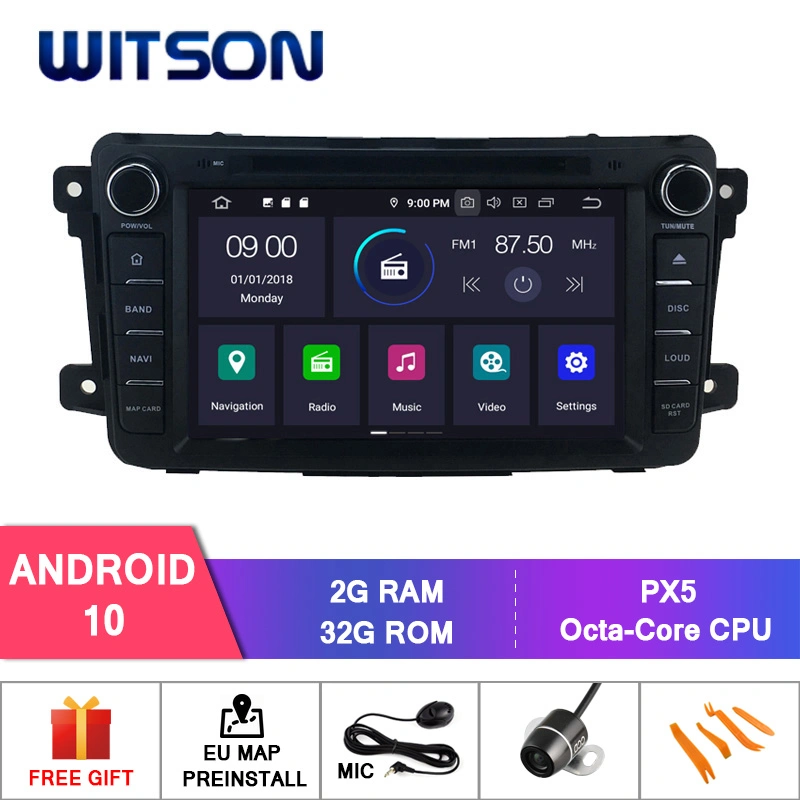 Radio de voiture Android 10 de Witson lecteur Bluetooth pour Mazda CX-9 2009-2014 système audio GPS multimédia du véhicule