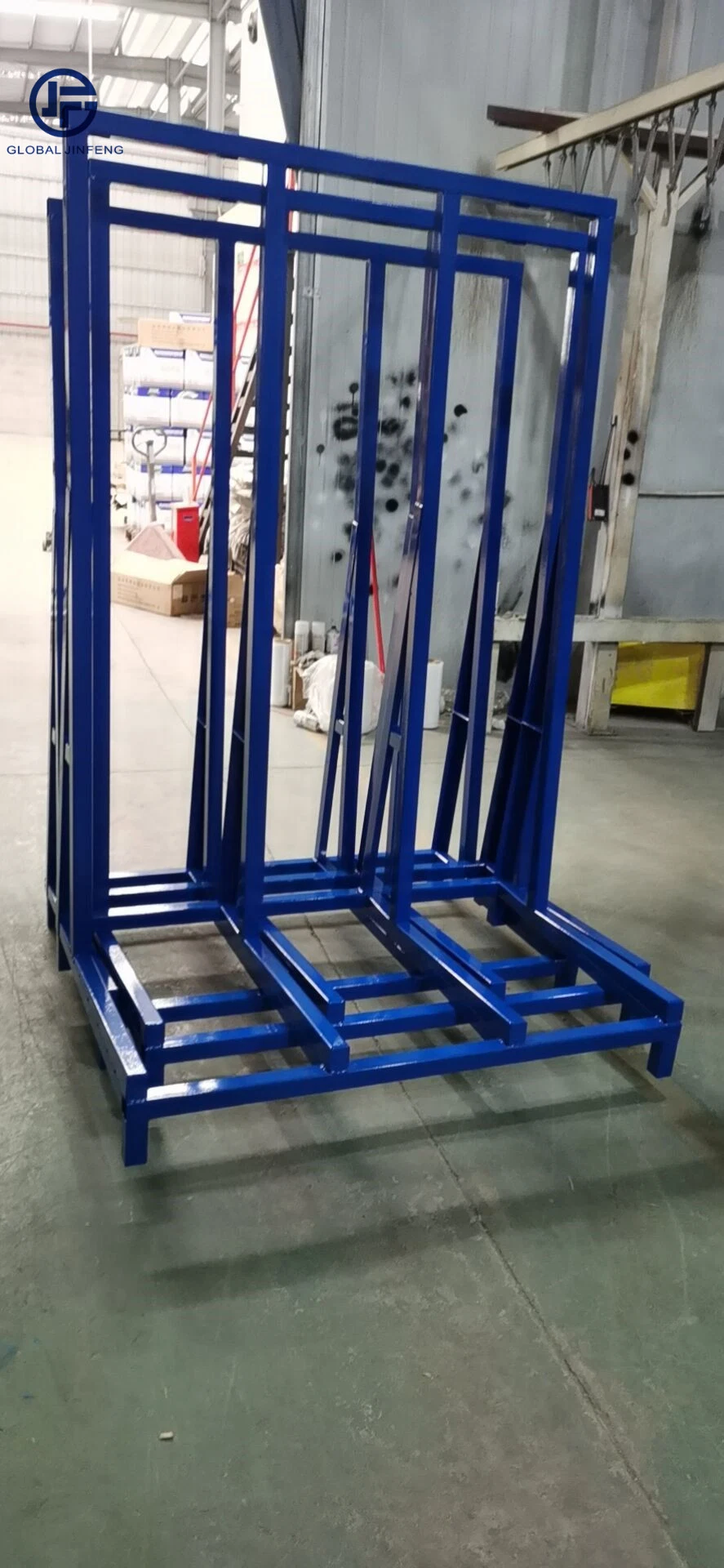 L-Frame Glass Storage Rack for Transport