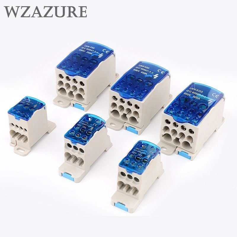 DIN Rail Electric Wire Connector 160A Universal Distribution Power Terminal Blocks