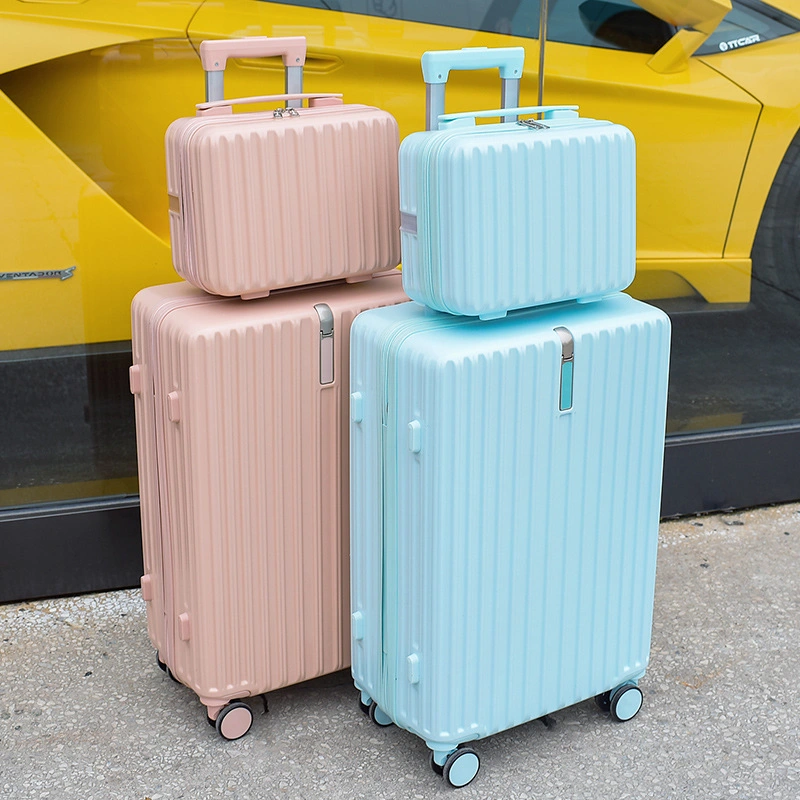 OEM/ODM Maletas ABS PP Sac de voyage à roulettes personnalisé Valise vintage de maquillage réplique en gros Ensemble de bagages en aluminium à coque rigide Valise intelligente à roulettes.