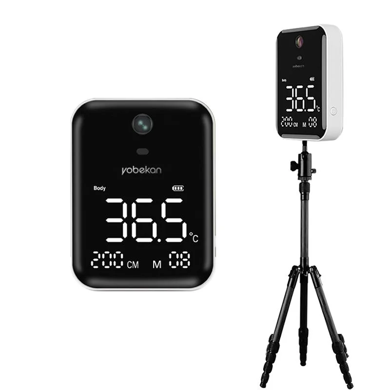 Yobekan 2 metros de largo invierno Distancia baja temperatura de -20 grados Non-Contact Vertical Automática termómetro por infrarrojos Detector