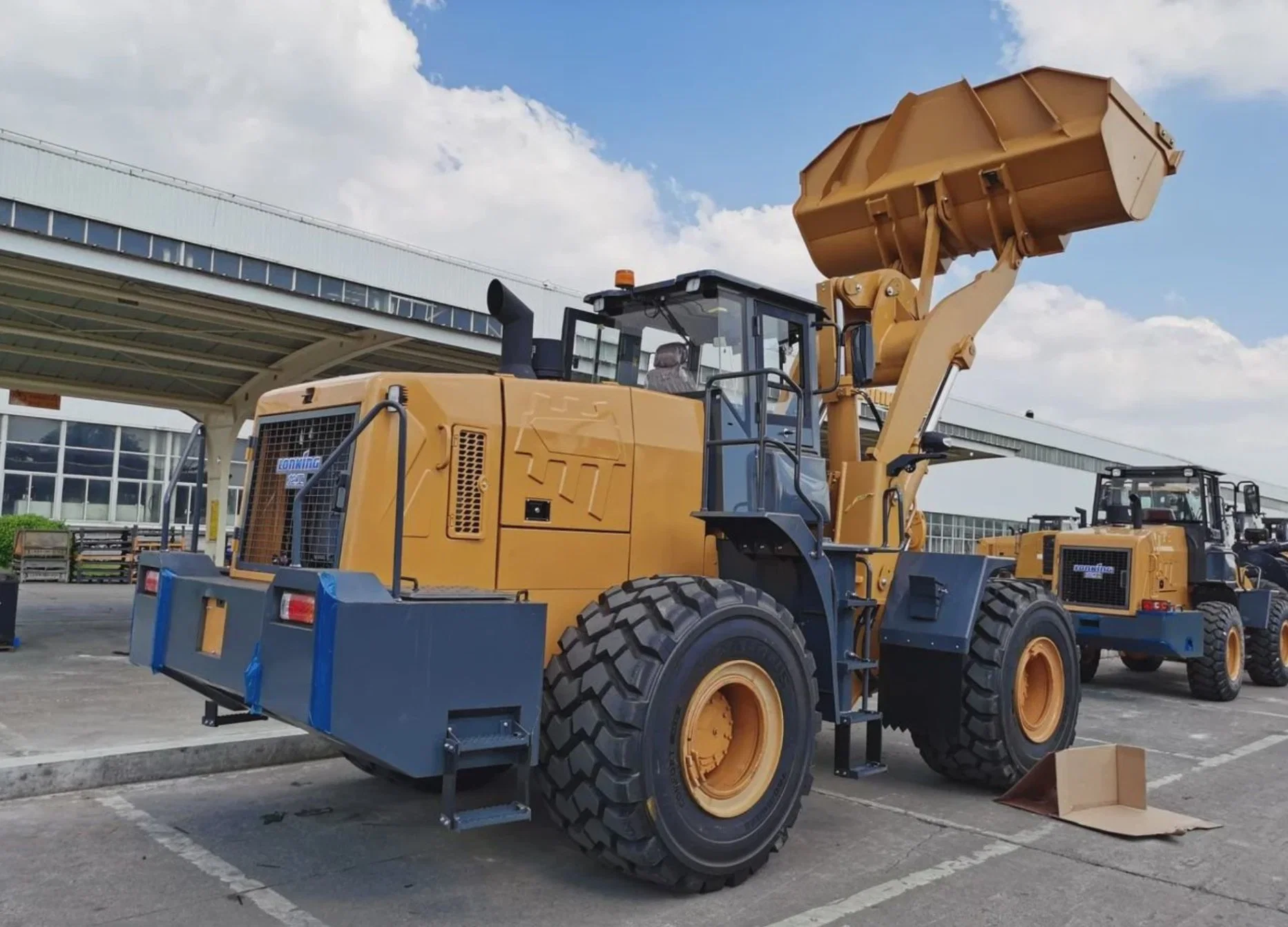 Cargador de gran Lonking Cdm876 con transmisión ZF 7000kg cargadora de ruedas