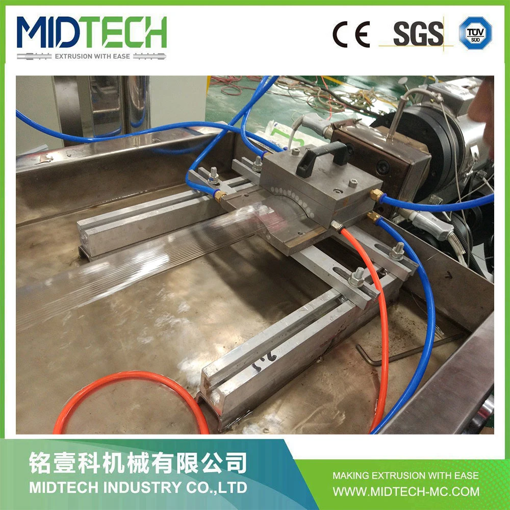 PC de plástico de policarbonato de PMMA Midtech cubierta de la luz LED de la extrusora haciendo línea de maquinaria de Extrusión de perfil