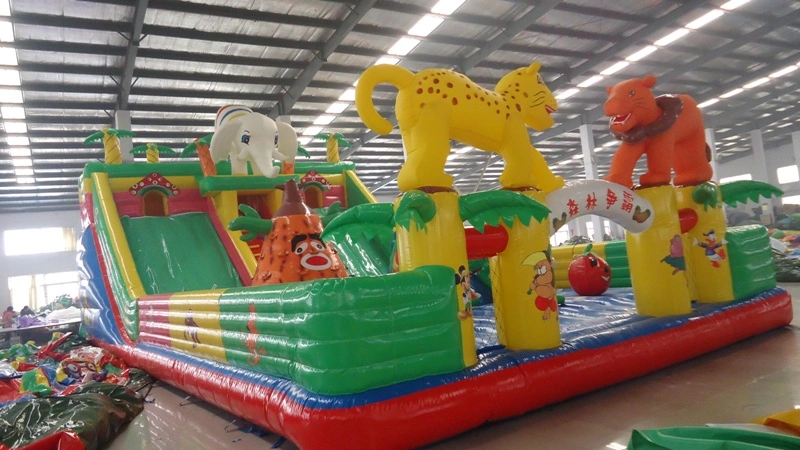 China Giant Inflatable Toys Slide Fun City Castle Jumping Bouncer for Kids Playground