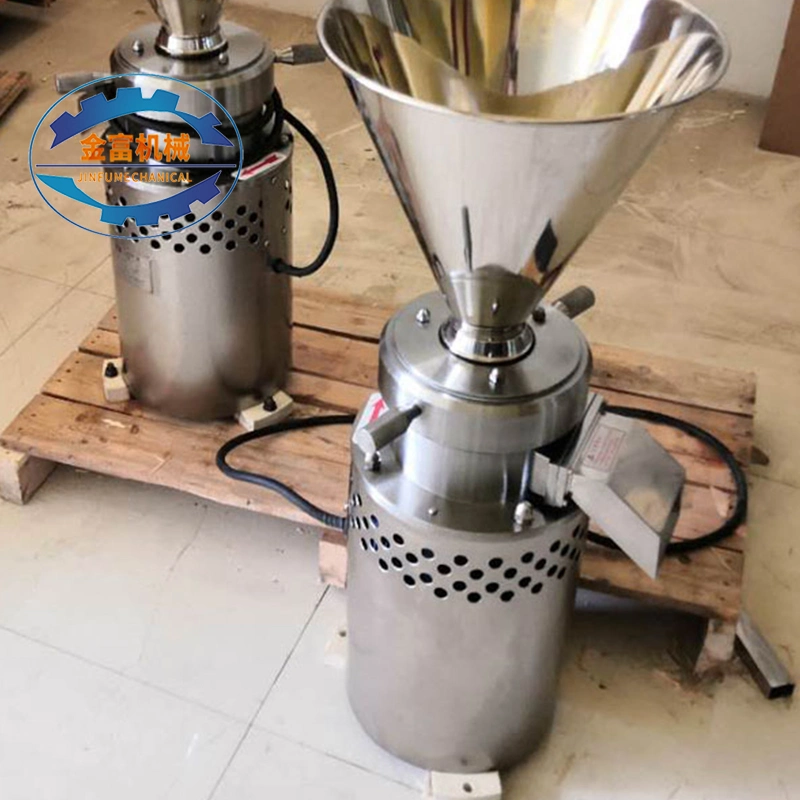 Automatic Grain Beans Fruits Nuts Peanut Spicy Tomate Paste Butter Grinding Colloid Mill Machine