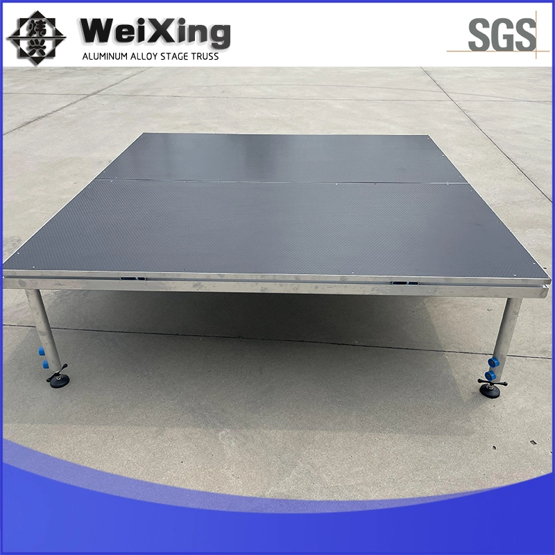 Montaje rápido Weixing portátil plegable de aluminio reforzado etapa