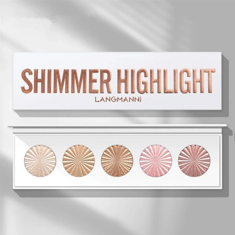 Premium Highlighter Baked Waterproof Long Lasting Brilliant Lighten Skin Makeup Powder Palette