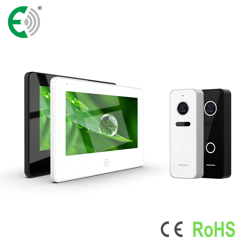 4-Wire 1080P 7" Home Security Video Doorphone with Touch Screen