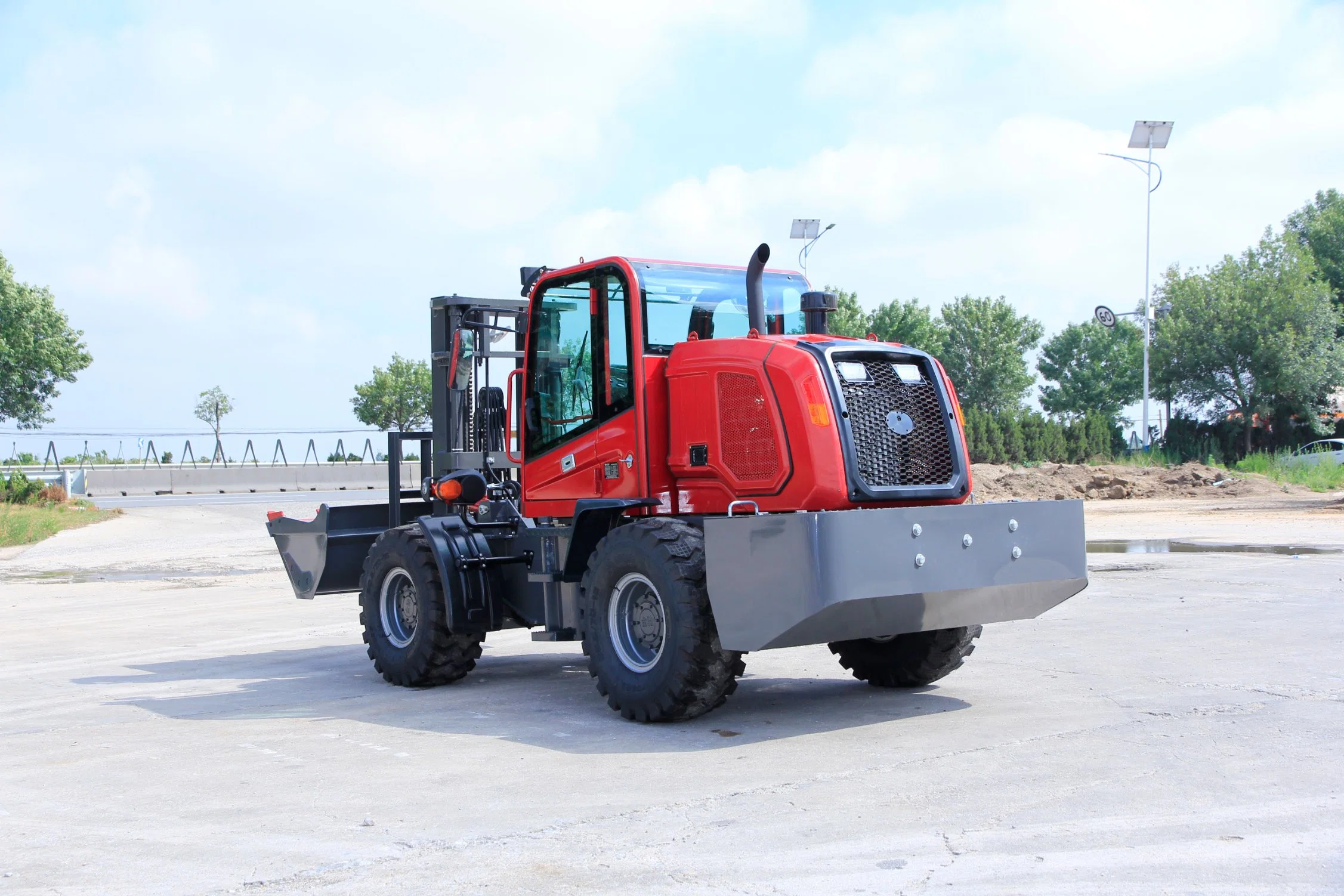 Carro elevador de construção Highrich Ultra Low3.5t de elevada eficiência