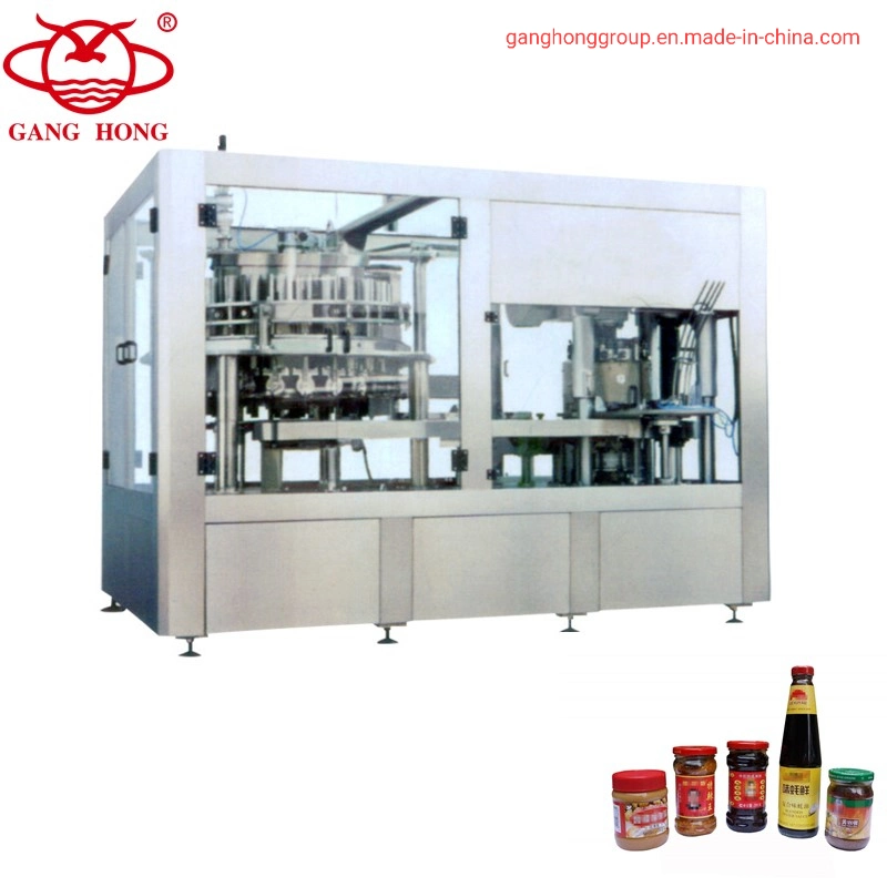 Bottled Tomato Paste Rotary Piston Hanging Cylinder Filling and Capping Machine