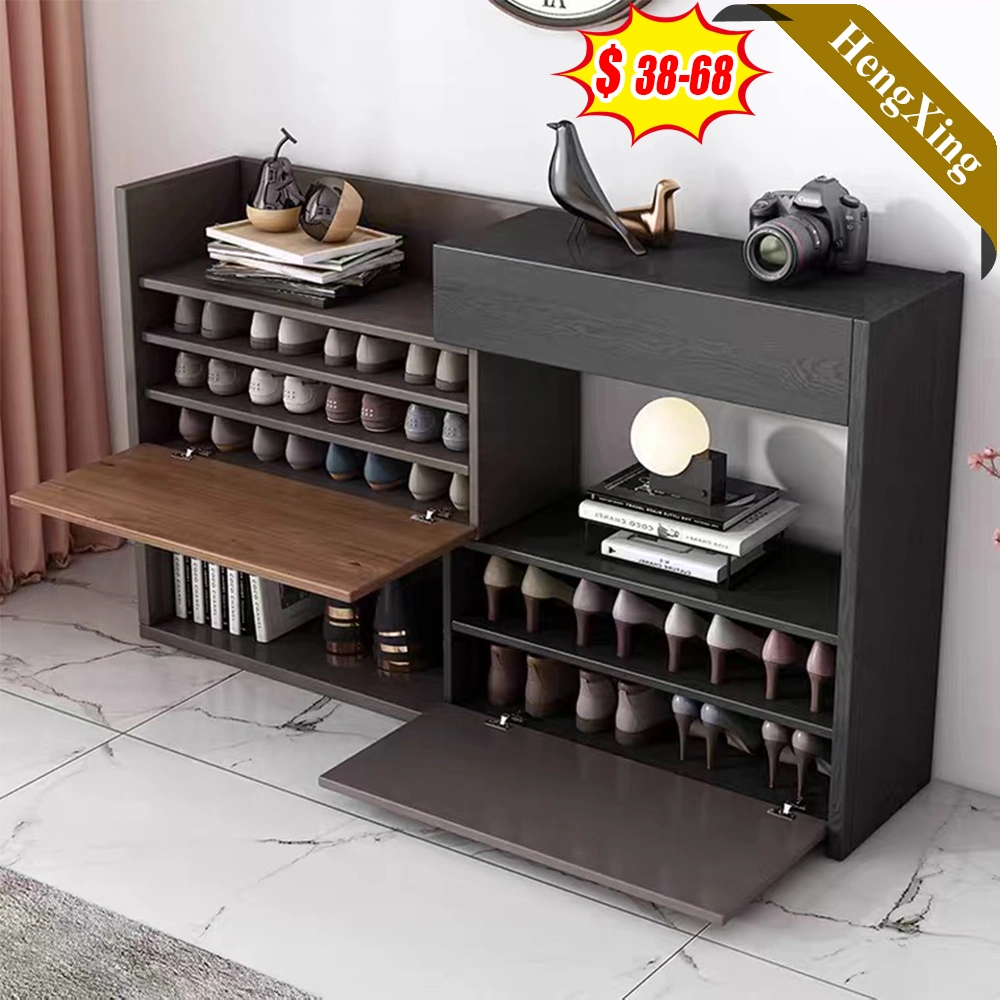 Wooden Home Living Room Furniture Shelving Dining Room Bar Shoe Cabinet Rack with Door Drawer