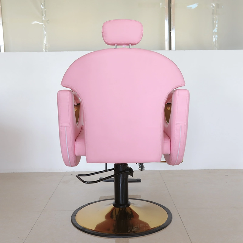Провод фиолетового цвета кожи укладки мужчин дамы салон современной розового золота парикмахерская и Председателя