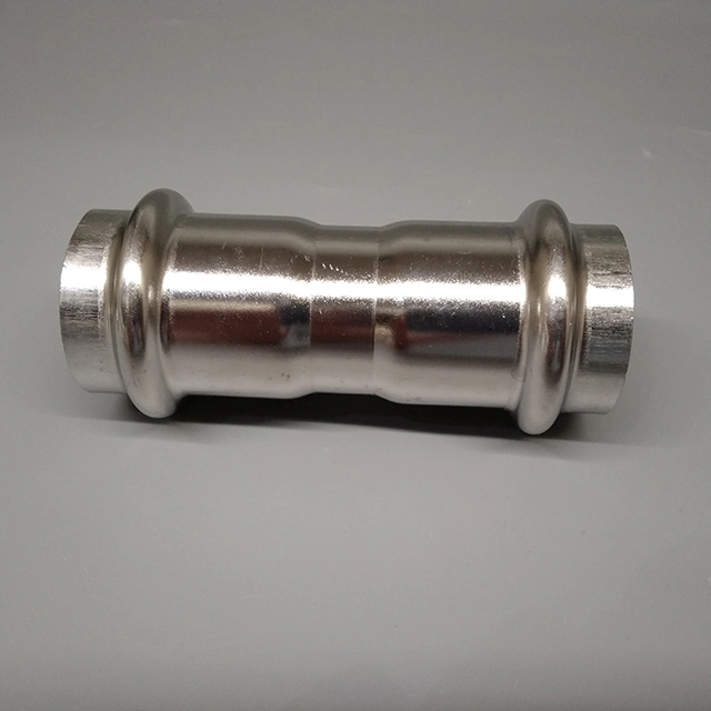 Dairy Stainless Steel Sanitary Fitting Double Crimping Stainless Steel SS304 Coupling