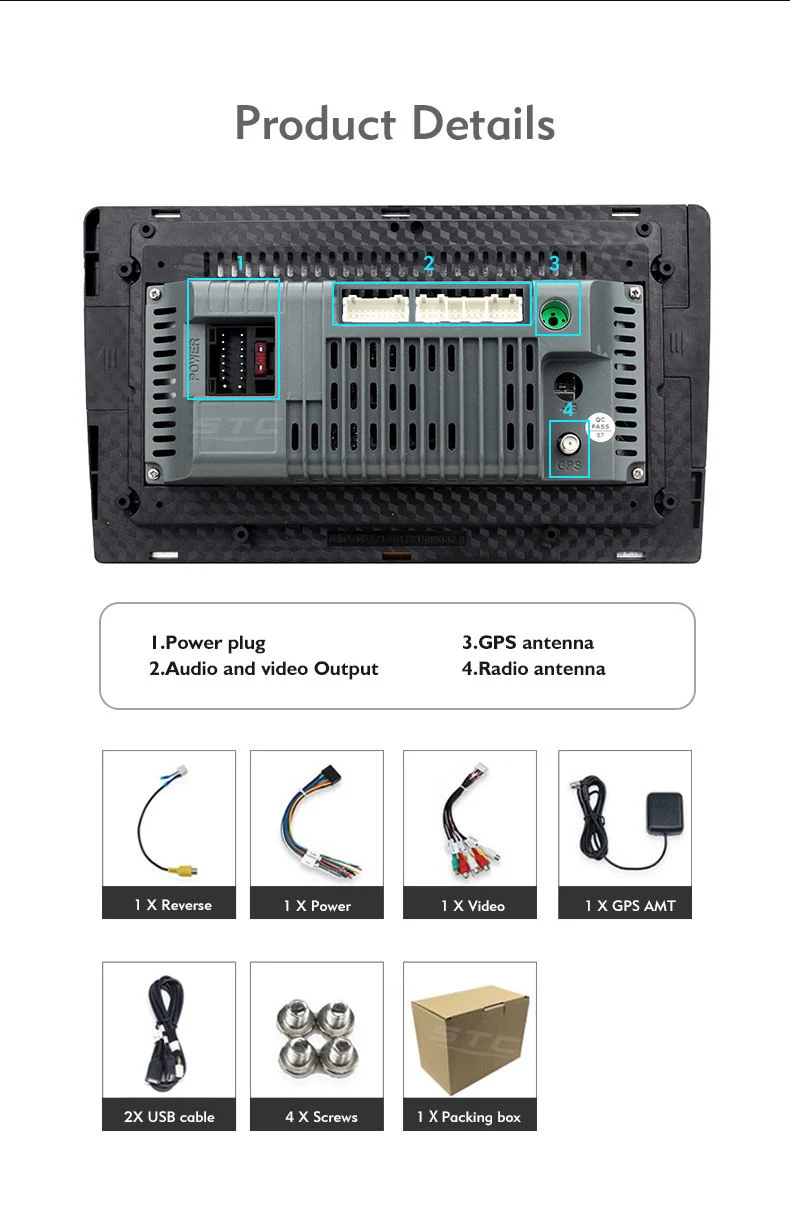 7 9 10 pouces Lecteur DVD universel voiture Android Autoradio autoradio navigation GPS 2.5D Lecteur multimédia