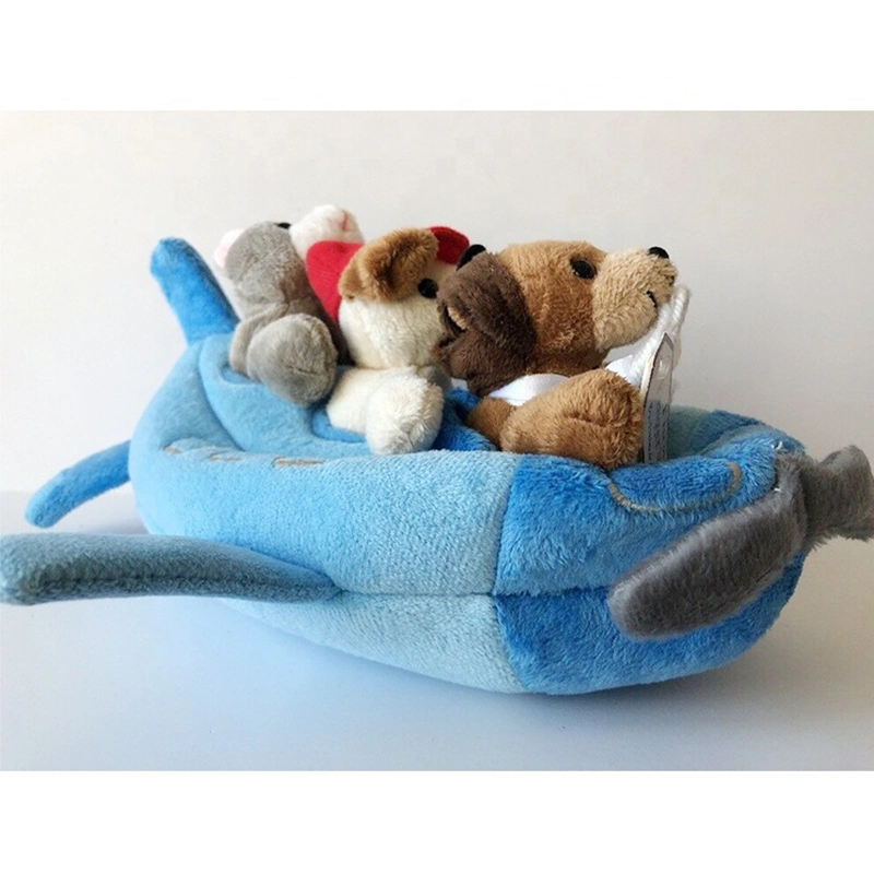 OEM ODM Creative Lovely Mini Animal Set in Custom Made Plush Toy Plane