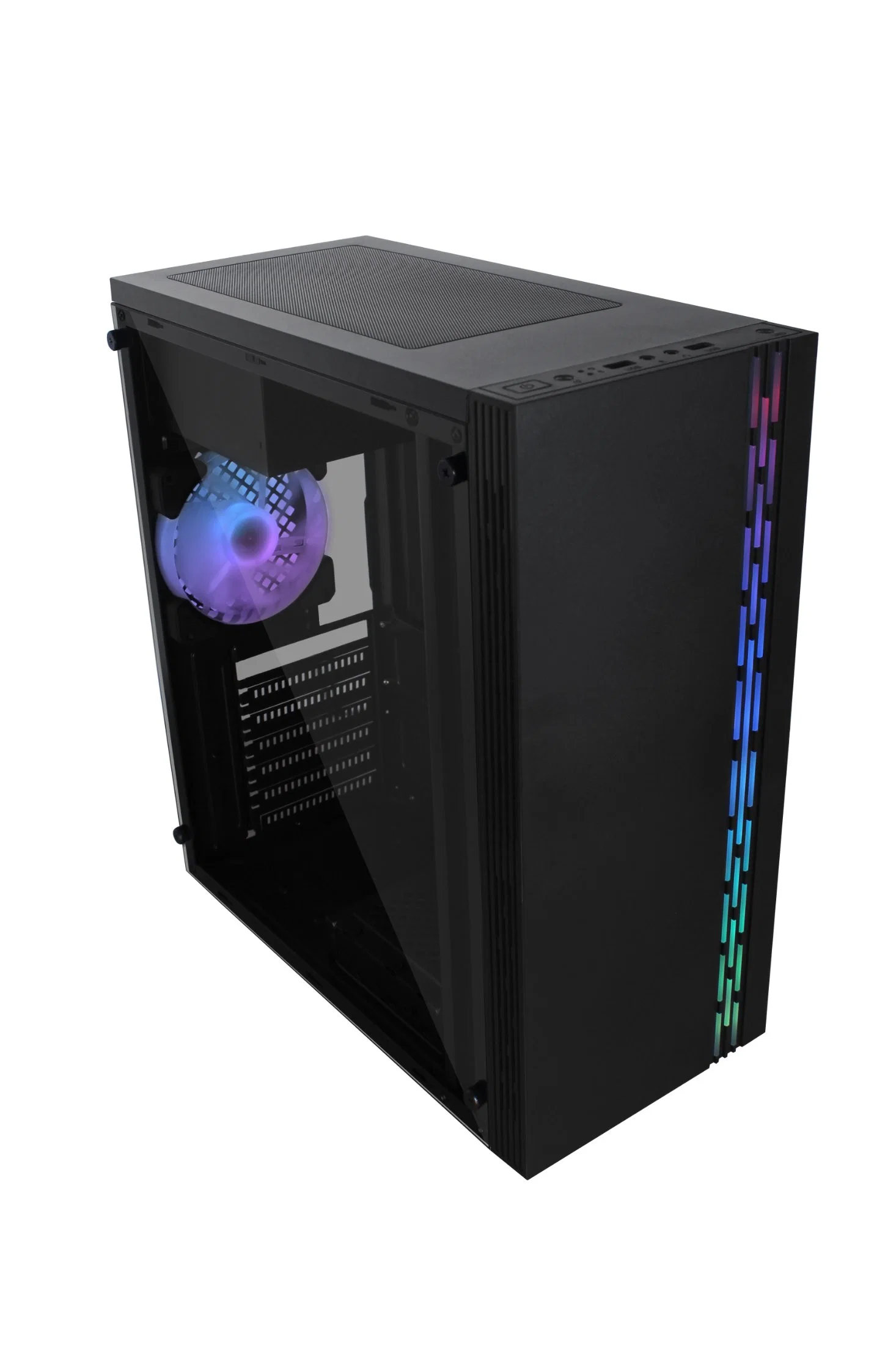 كمبيوتر سطح المكتب ATX PC Tower RGB Glass Computer كمبيوتر سطح المكتب الكمبيوتر المكتبي طراز ATX PC Tower الحالة