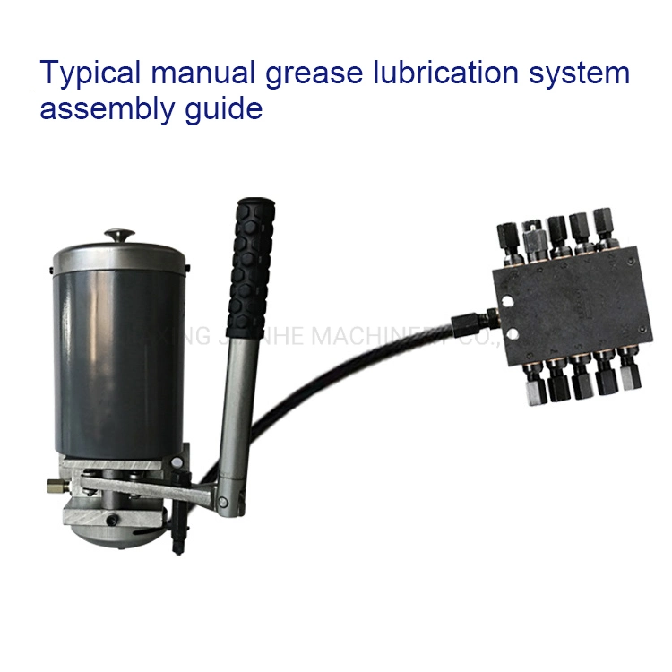 BS-M 1,5 L Handfett-Kleinhydraulikpumpe Zentrale Schmiersystem manuelle Fettpumpe für Drehmaschine CNC-Maschine