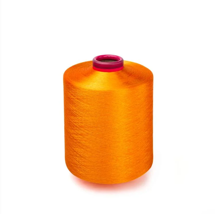 SGS Nim Sewing Thread 300d/96f Yellow Polyester DTY Yarn