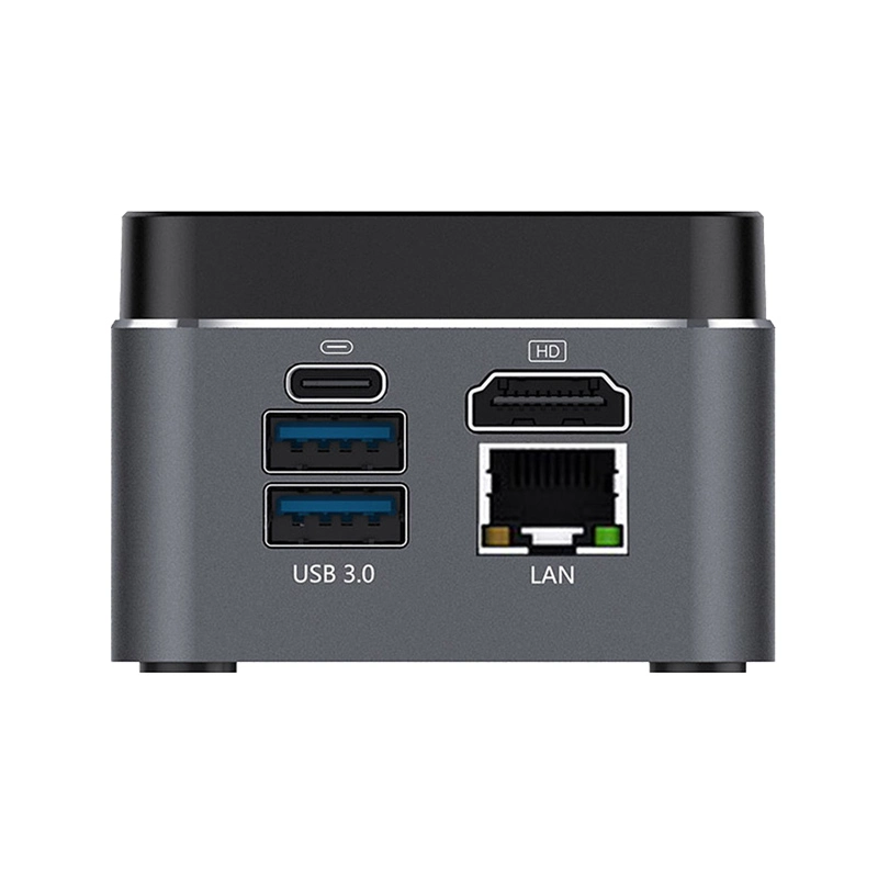 J4125 Pocket 6G RAM 128g SSD petit ordinateur portable Mini PC WiFi 2USB3.0 sur la carte Microsd écran HD Ordinateur industriel sans ventilateur
