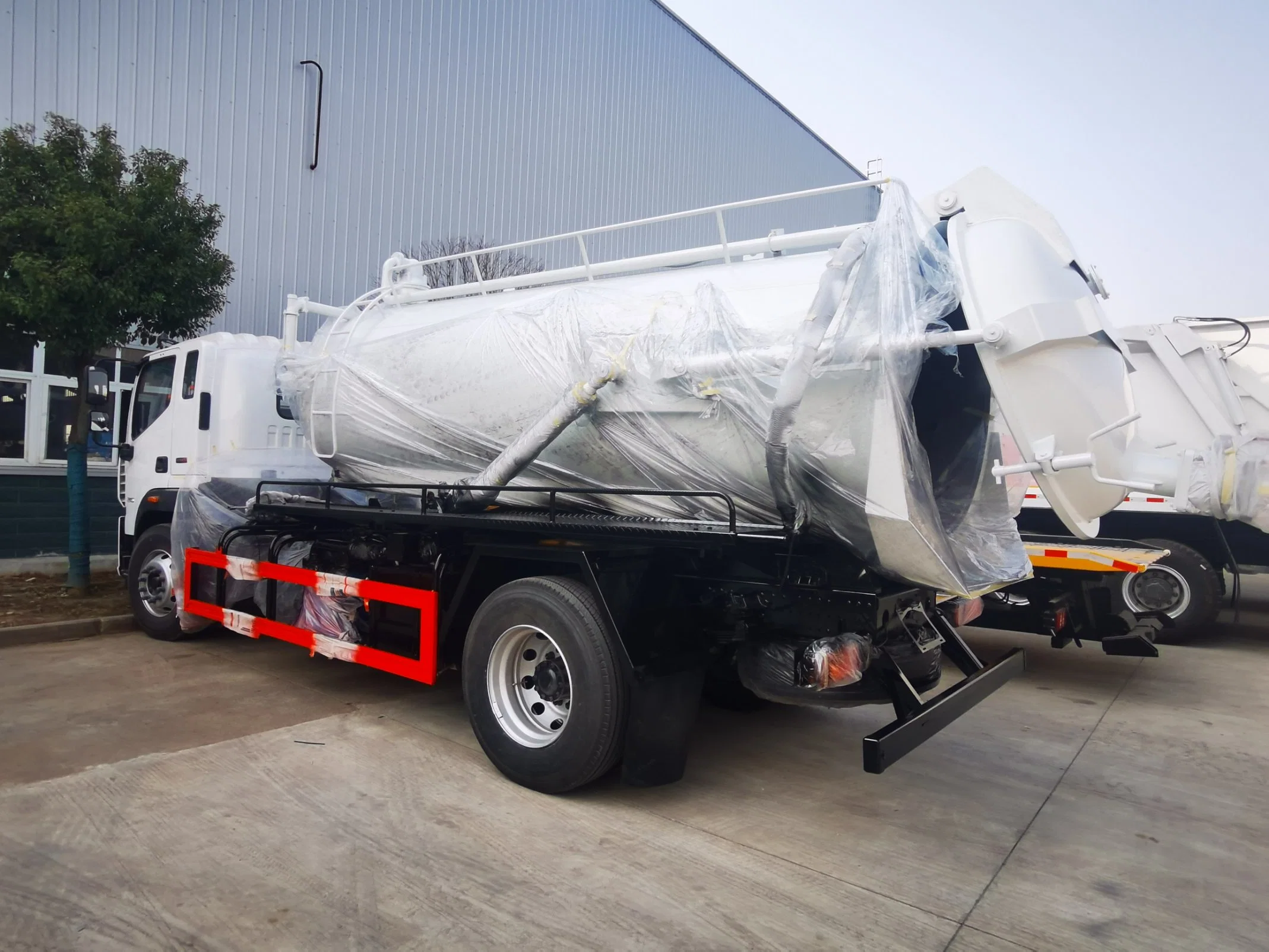 Foton 4X2 Septic Tank Sewage & Fecal Suction Truck LHD / Rhd 10-16ton with Liquid Ring Vacuum Pump