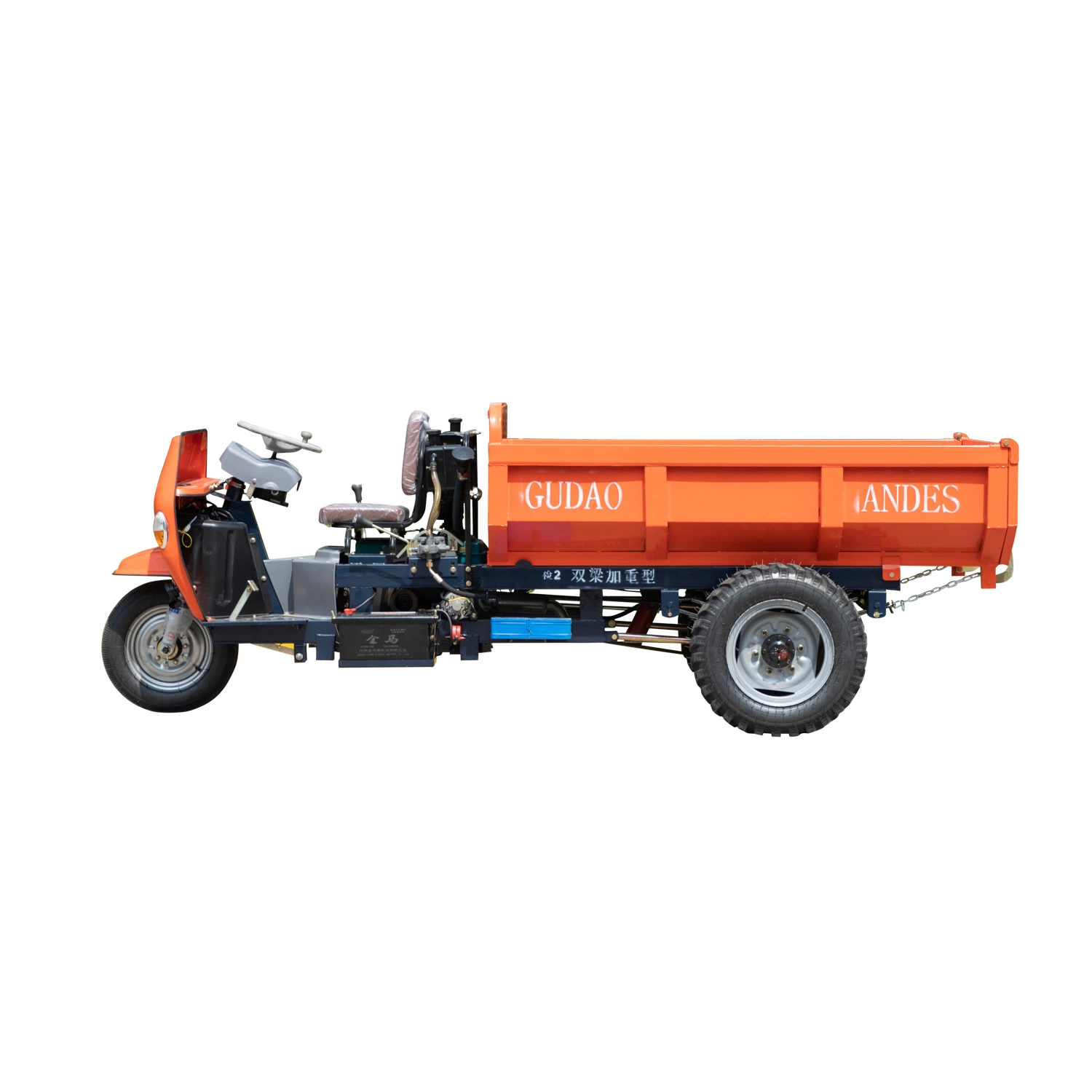 Mini Dumper Elektro Trike moto avec moteur diesel 2 tonnes Trois roues Constructiontricillo PARA Mineria