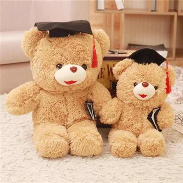 OEM Design Plush Graduation Bear Stuffed Bear Toy for Kids with Graduation Gown and Cap