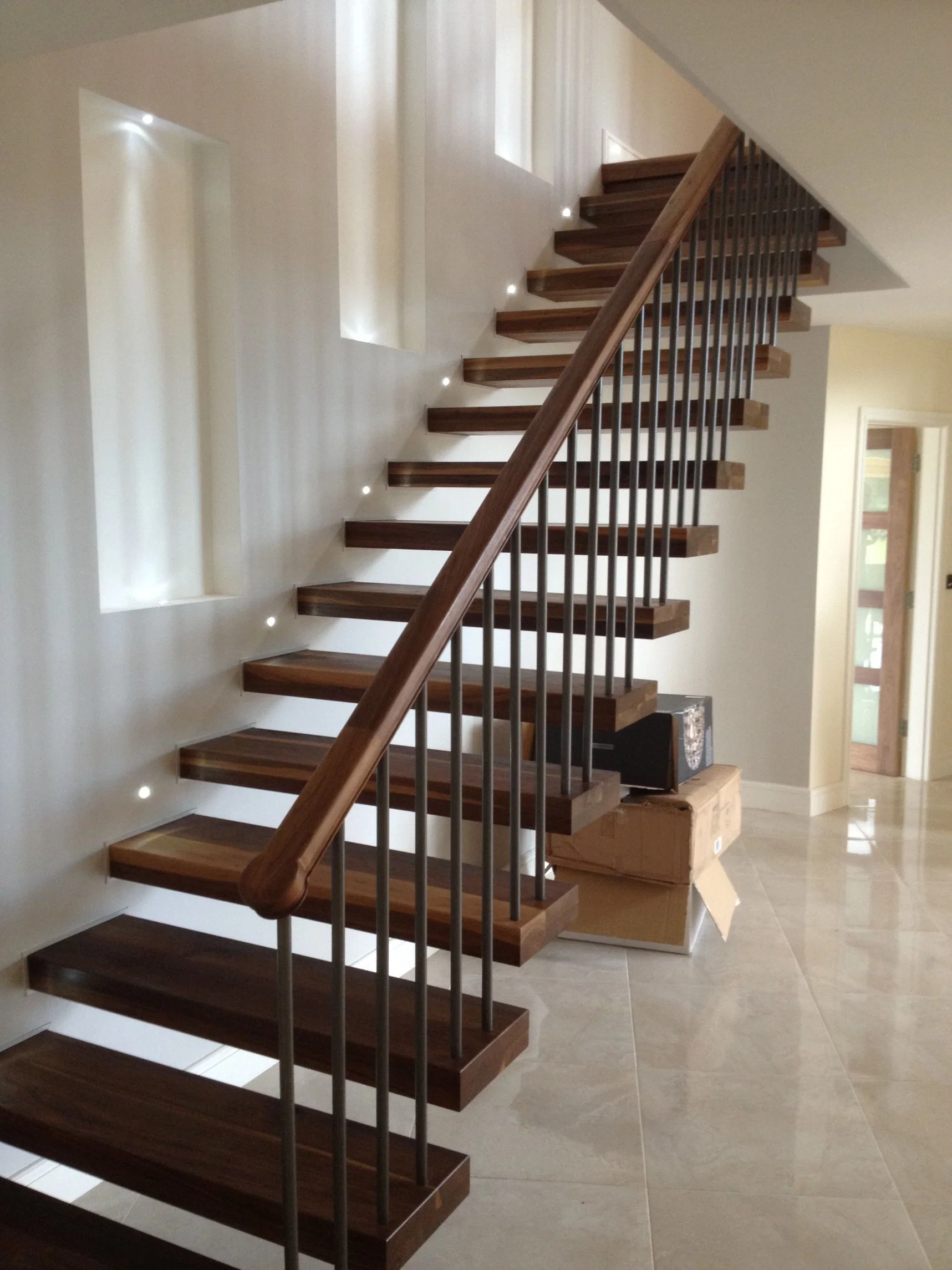 Prima Steel Wood Prefabricated Straight Staircase