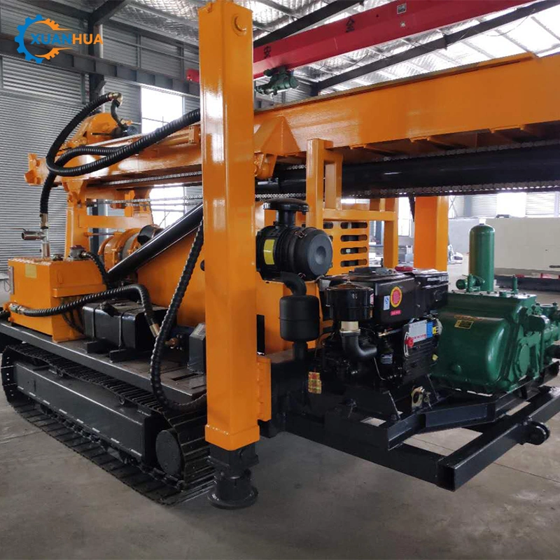 High Performance Truck Mounted DTH and Rotary Deep Water Well Drilling Machine