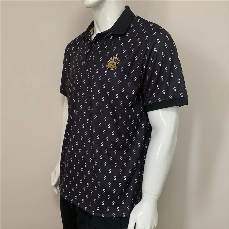 Small Quantity Available Custom Polyester Polo Shirt Money Designed Polo Shirt