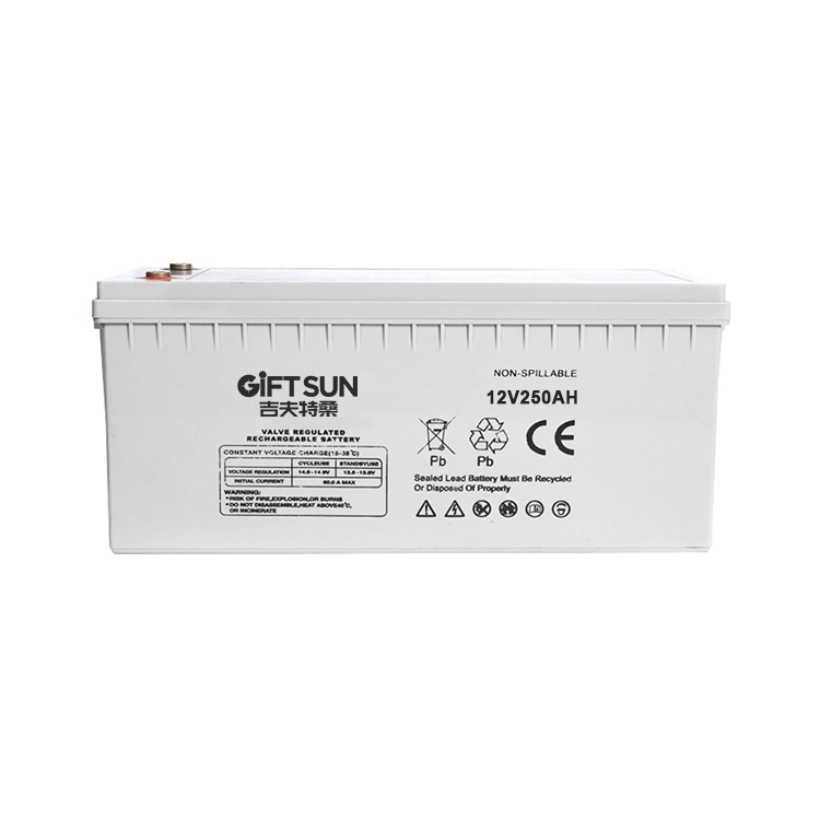 Deep Cycle Gel Battery 12V 250ah for Solar Power Storage