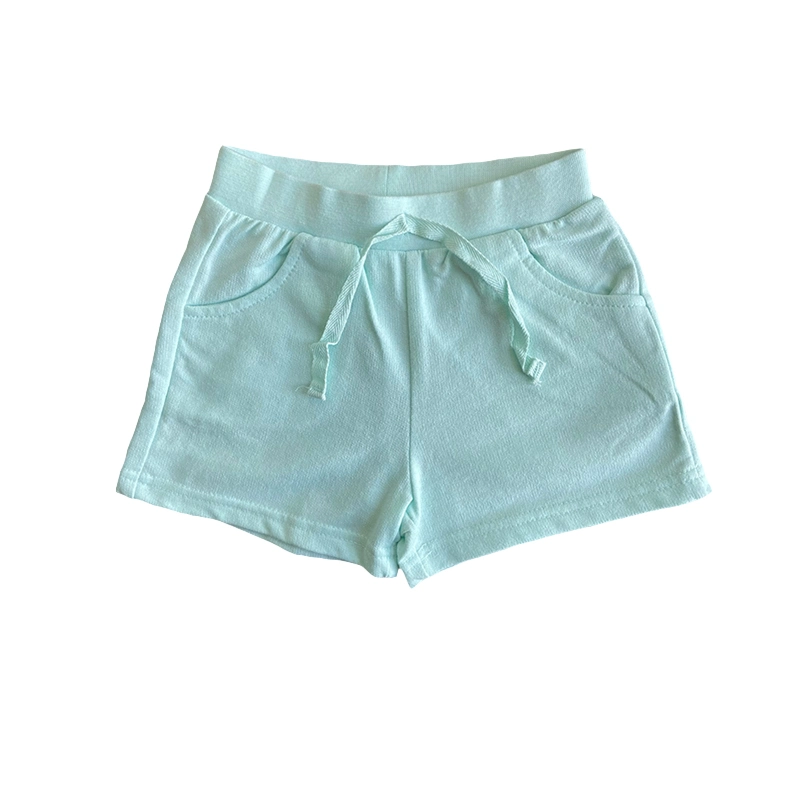 Shorts personnalisés en gros pour les filles. Couleur pure. Shorts confortables, amples et doux pour les petites filles.