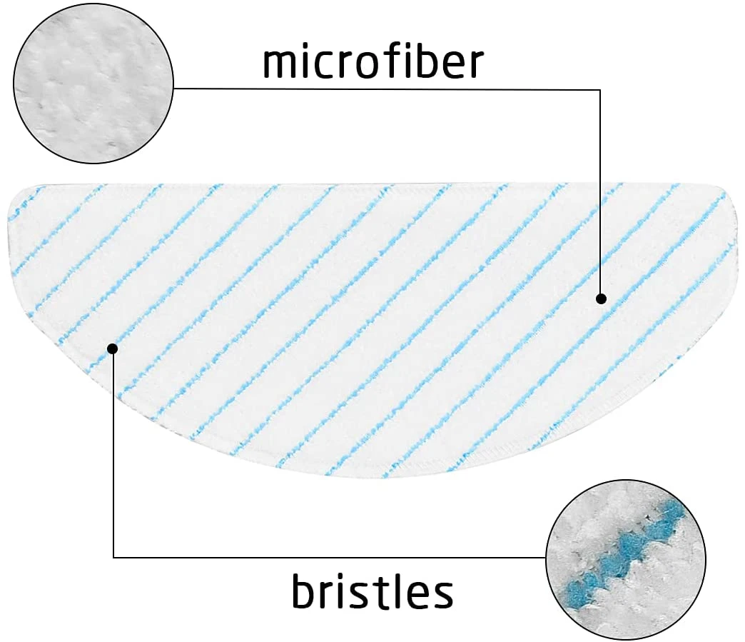 Microfiber Mop Pads for Ecovacs Replacement Mop Cloths for Deebot Ozmo T8 Aivi/ T8 / T8+/ T9/ T9+/ N8/ N8 PRO/ N8 PRO+