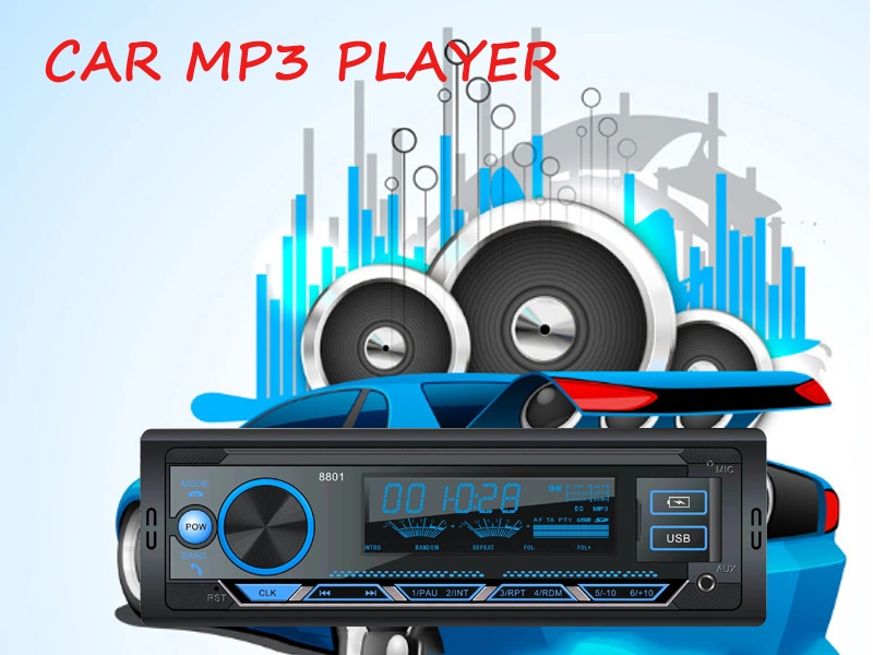 Car Stereo Multicolor MP3 Player Bluetooth Aux USB SD Input Car Audio