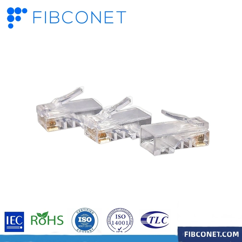 UTP Unshielded Cat5e 8p8c Modular Plug Crystal Plug Unshielded RJ45 Connector