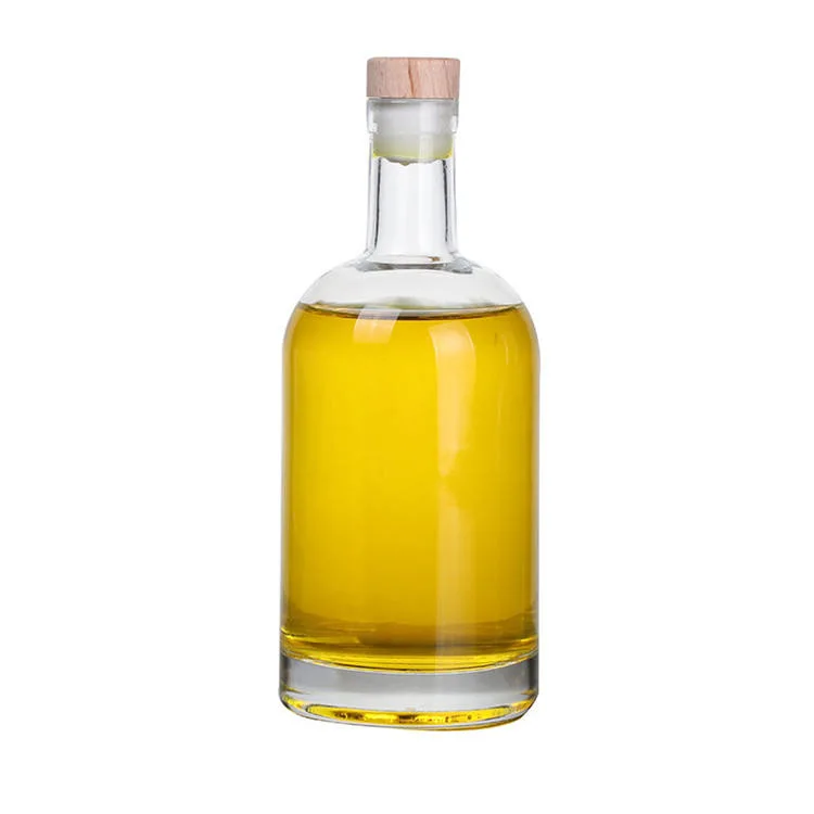 Wholesale/Supplier 200ml 375ml 500ml 750ml 1000ml Glass Ice Wine Liquor Bottles Cork Clear Beverage Glass Bottle