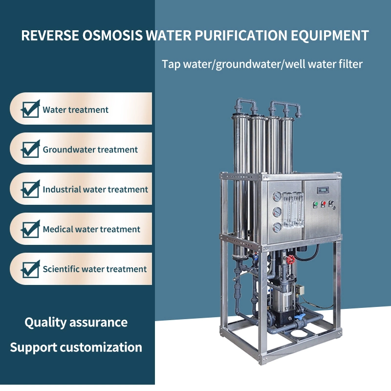 500litters Per Day Desalination Filter Machine Reverse 0smosissystem Salty Filtration Plant Well Water Treatment Equipment for Boat