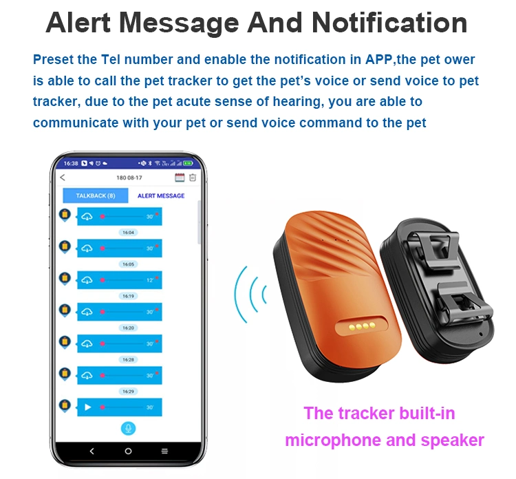 Nouveau tracker GPS 4G étanche IP67 avec application mobile gratuite IOS Android pour chien, chat et animaux sauvages - Y33.