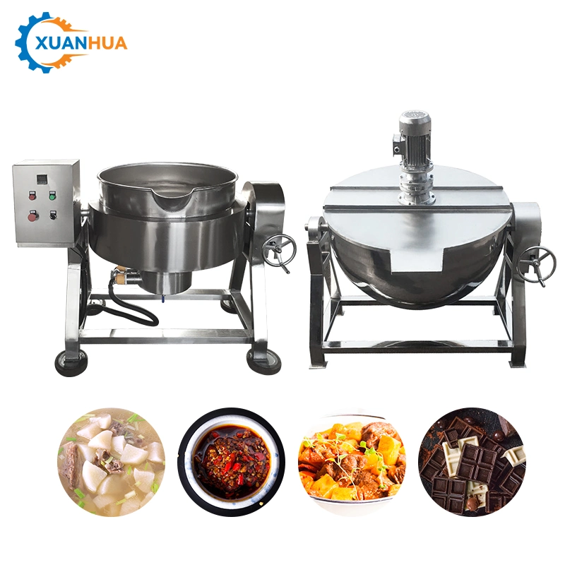 Industrial Cooking Pots Commercial Steam Kettle Food Tilting Rice Jacketed Boiler