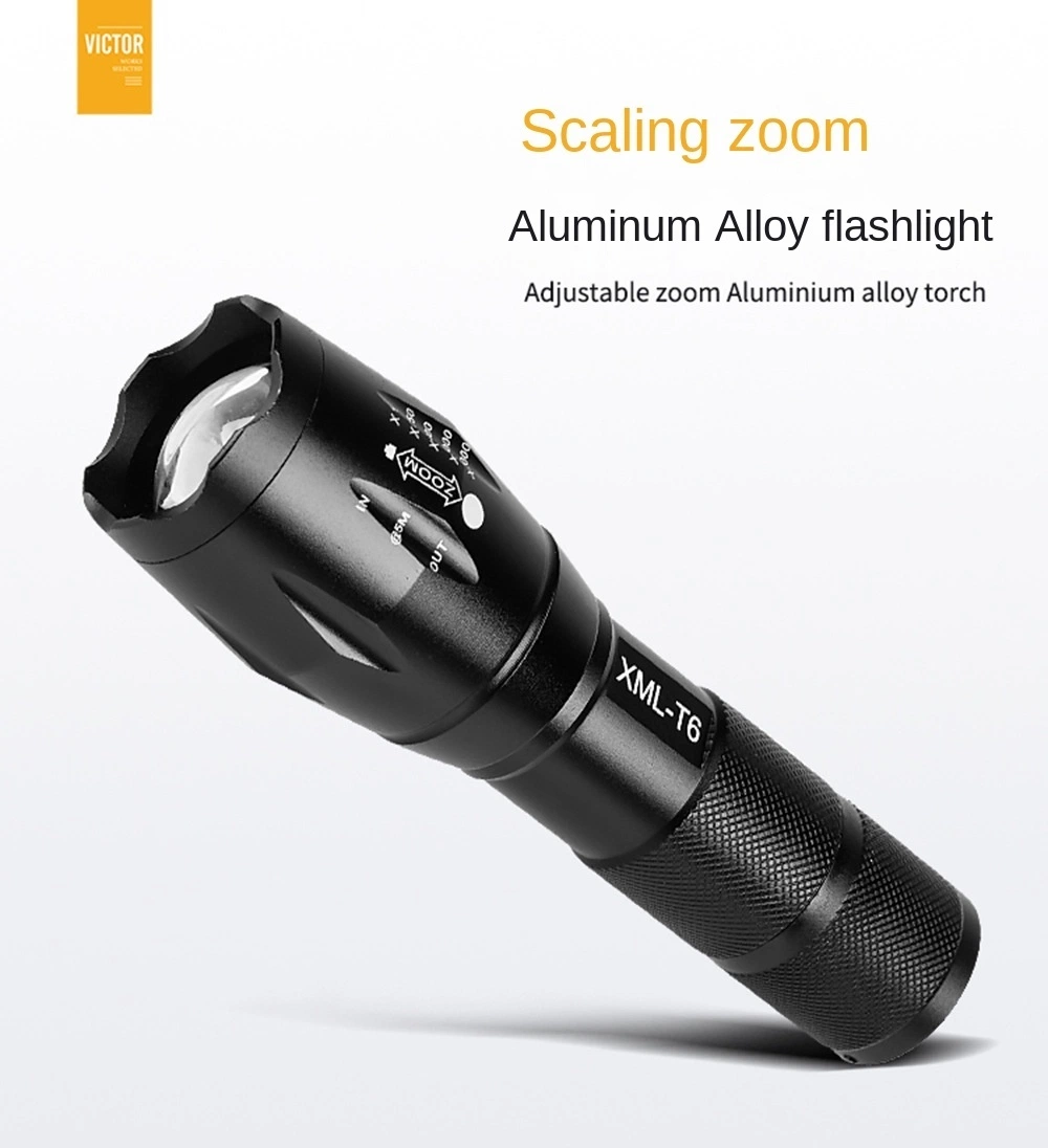 LED Flashlight USB Rechargeable Zoomable Torch Lantern LED Tactical Flashlight Supplier China